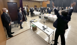 2023エムリンクホールディングスグループ新年交礼会_実行委員長による締めの挨拶